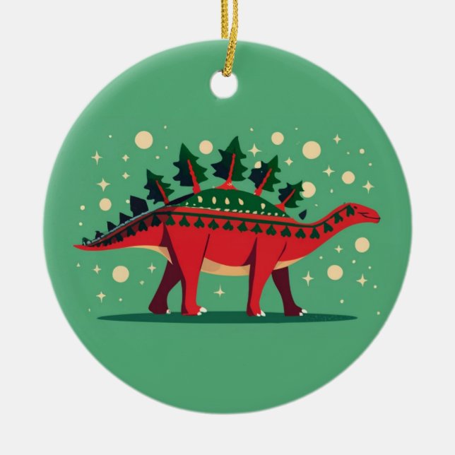 Stegosaurus Evergreen Delight Ornament (Vorne)