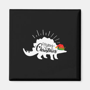 Stegosaurus Frohe Weihnachten Lustiger Dinosaurier Magnet