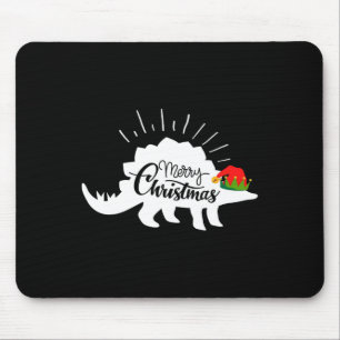 Stegosaurus Frohe Weihnachten Lustiger Dinosaurier Mousepad