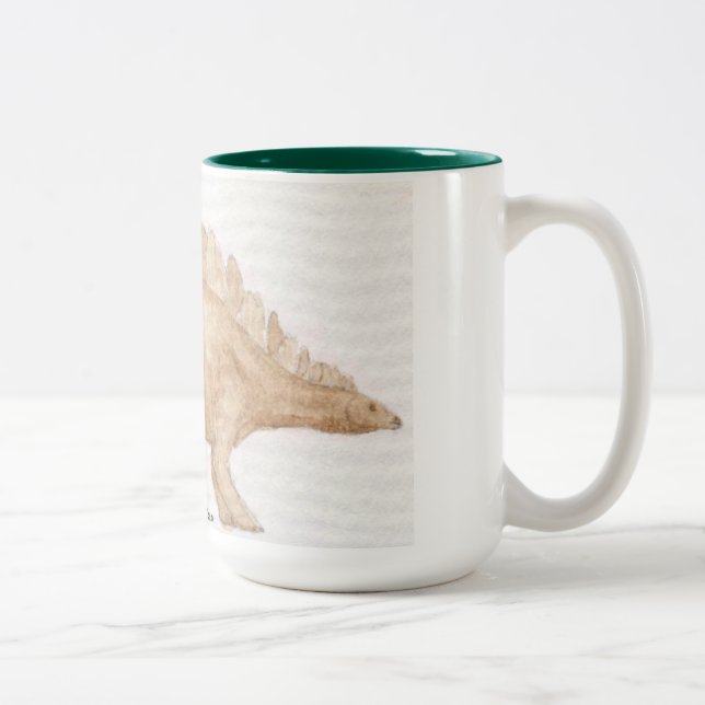 Stegosaurus Jumbo Kaffeemaschine Tasse (Rechts)