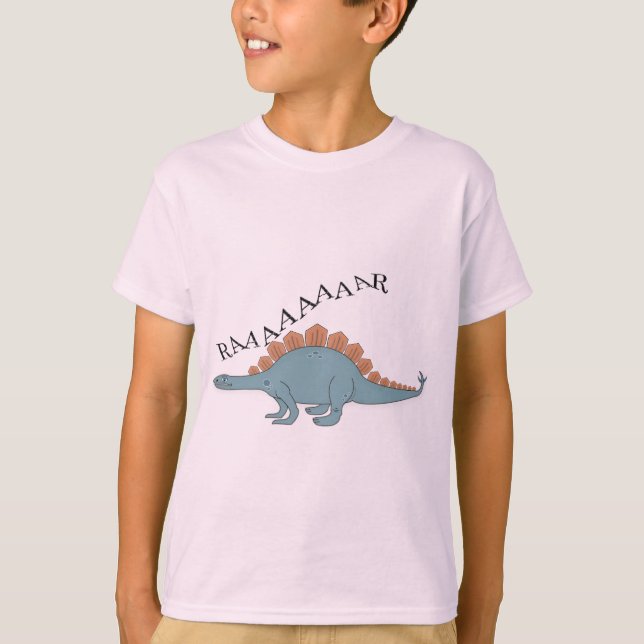 Stegosaurus - Kids' Basic T - Shirt (Vorderseite)