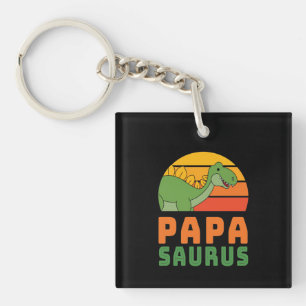 Stegosaurus Papasaurus Dinosaurier Vatertag Schlüsselanhänger