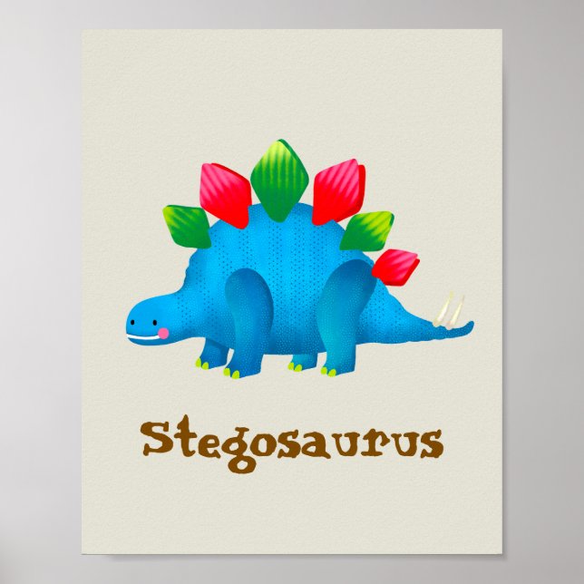 Stegosaurus Poster (Vorne)