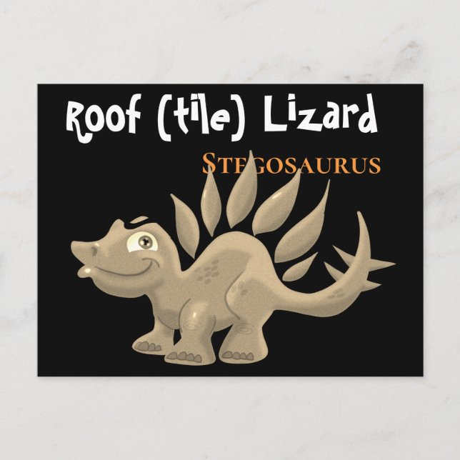 Stegosaurus Postkarte (Vorderseite)
