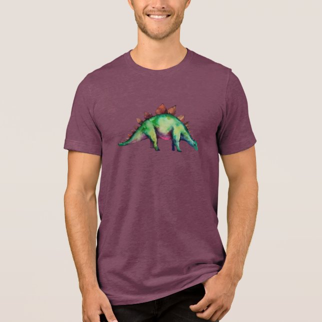 Stegosaurus Resurgence: Unisex T-Shirt Tri-Blend Shirt (Vorderseite)