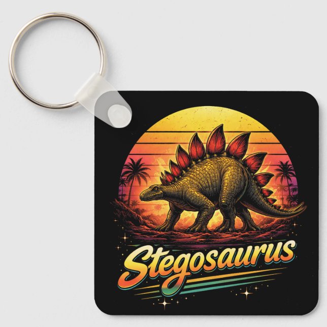 Stegosaurus Schlüsselanhänger (Vorderseite)