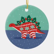 Stegosaurus-Schmuck 'Stechpalmenlichter leuchten'