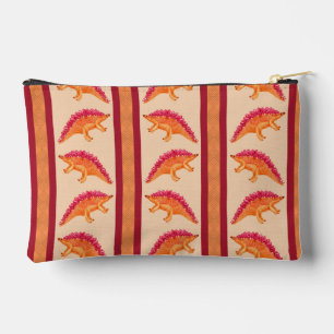 Stegosaurus Stripe Zipper Pouch Zubehörtasche