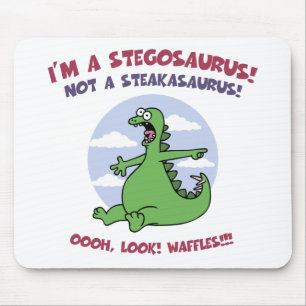 Stegosaurus - Waffeln Mousepad