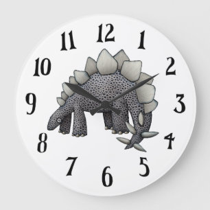 Stegosaurus Wall Clock Große Wanduhr