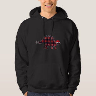 Stegosaurus Weihnachtsmannmütze Weihnachten Dinosa Hoodie