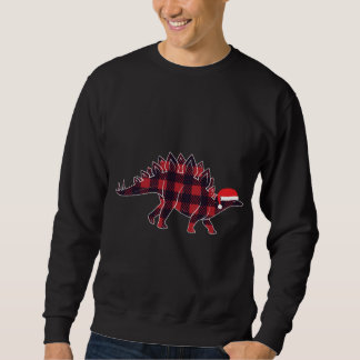 Stegosaurus Weihnachtsmannmütze Weihnachten Dinosa Sweatshirt