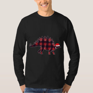 Stegosaurus Weihnachtsmannmütze Weihnachten Dinosa T-Shirt