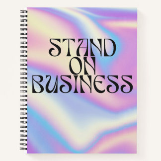 Steh auf Business Notizbuch