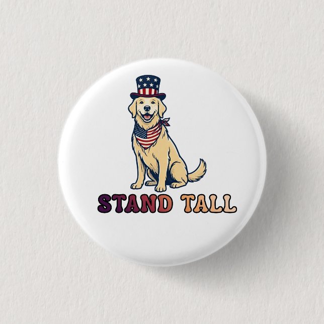 STEH AUFRECHT BUTTON (Vorderseite)