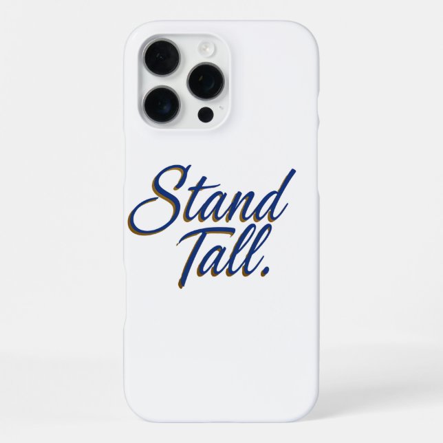 Steh aufrecht iPhone hülle (Rückseite)