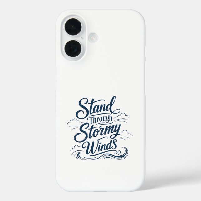 Steh Durch Stürmische Winde Nautical iPhone / iPad Case-Mate iPhone Hülle (Rückseite)
