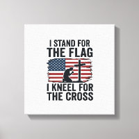 Steh für die Flagge Knie für das Kreuz Shirt-Desig