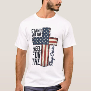 Steh für die Flagge Knie für das Kreuz-Shirt-Desig T-Shirt