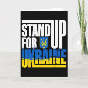 Steh für Ukraine Unterstützer-Geschenk Karte