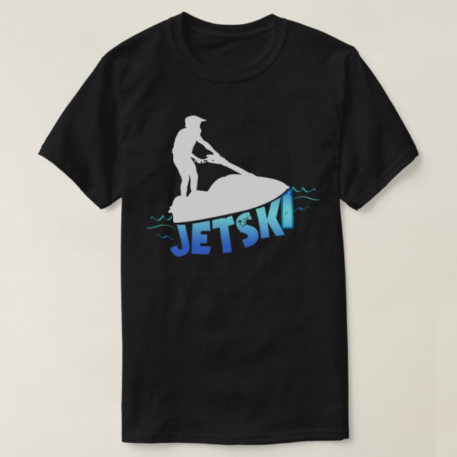 Steh-Jetski auf dem Wasser auf T-Shirt (Design vorne)