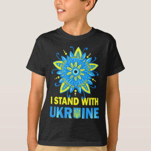 Steh mit der Ukraine-Flagge Anti-Putin Nein zum Kr T-Shirt