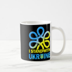 Steh mit der Ukraine-Flagge Anti-Putin Sag Nein zu Kaffeetasse
