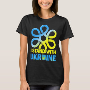 Steh mit der Ukraine-Flagge Anti-Putin Sag Nein zu T-Shirt