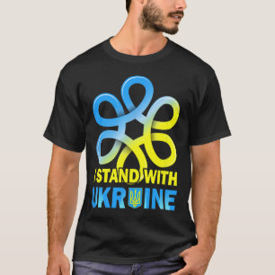 Steh mit der Ukraine-Flagge Anti-Putin Sag Nein zu T-Shirt