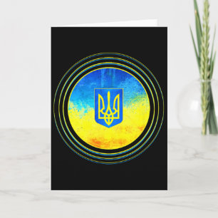 Steh mit der Ukraine-Flagge Anti-Putin Ukraine Ukr Karte