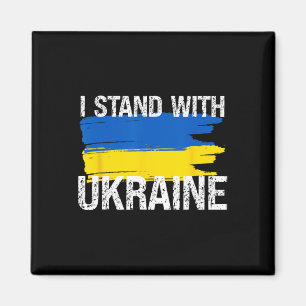 Steh mit der Ukraine Unterstütze die Ukraine-Flagg Magnet