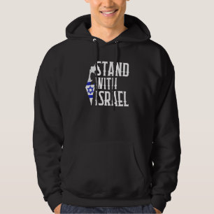Steh mit Israel Jerusalem Hebräisch Wahr Jude Isra Hoodie