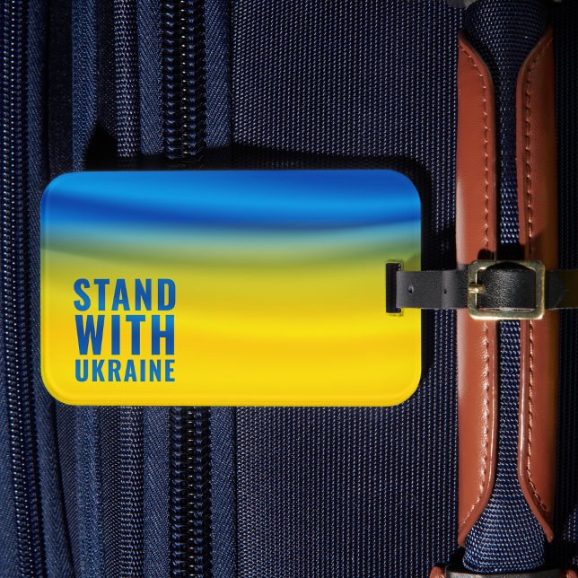 Steh mit Ukraine Gepäckanhänger (Von Creator hochgeladen)