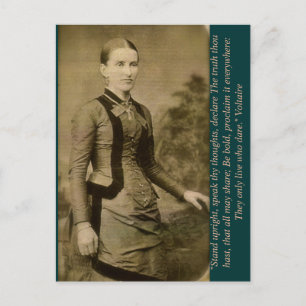 Stehe aufrecht, sprich deine Gedanken, verkünde di Postkarte