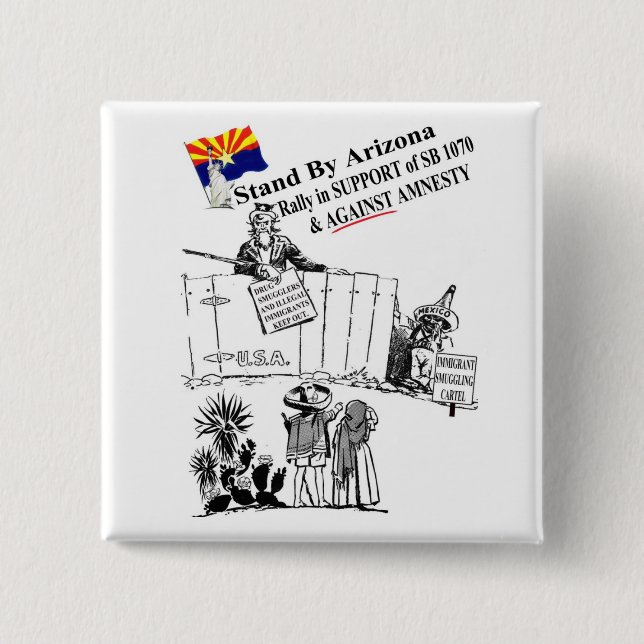 Stehen Sie Arizona bereit Button (Vorderseite)