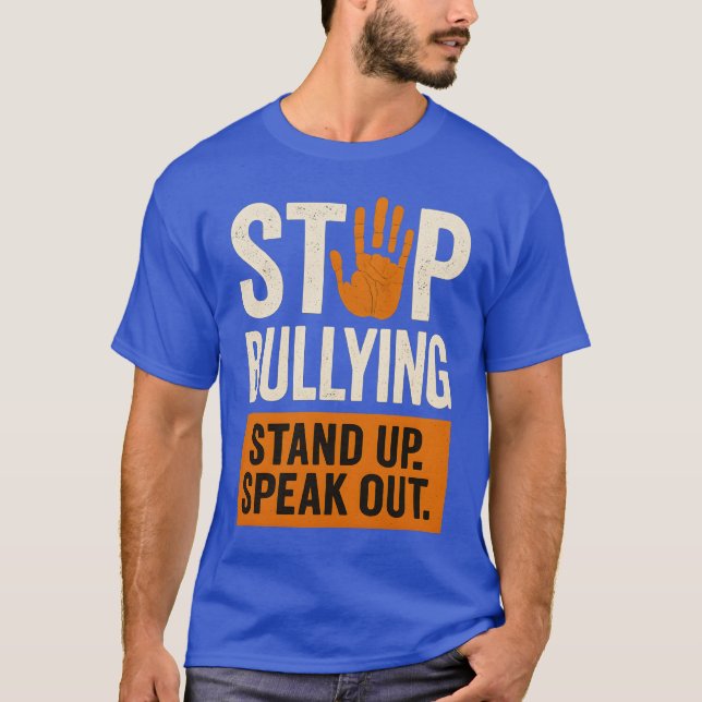 STEHEN SIE AUF. SPRECHEN SIE AUS. T-Shirt (Vorderseite)