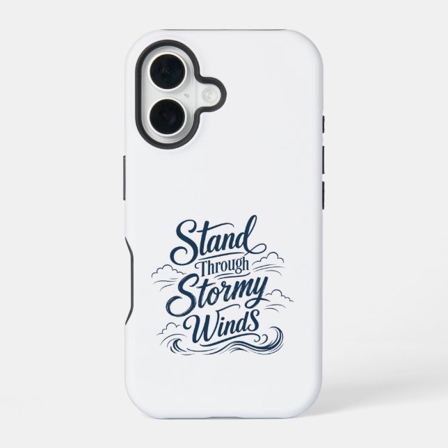 Stehen Sie Durch Stürmische Winde Nautical iPhone1 iPhone 16 Hülle (Rückseite)