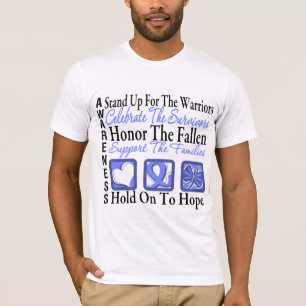 Stehen Sie feiern oben Ehrencollagen-Esophageal T-Shirt