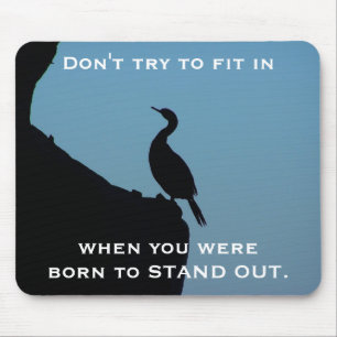 Stehen Sie heraus Kormoran Mousepad