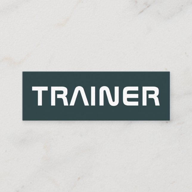 Stehen Sie heraus riesige Textabdeckung Mini Visitenkarte (Vorderseite)