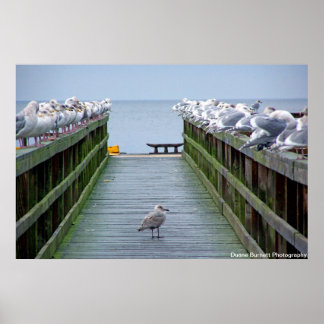 Stehen Sie in der Menge auf Poster