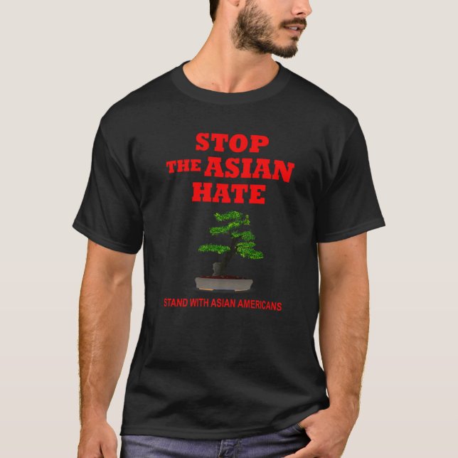Stehen Sie mit den asiatischen Amerikanern im Kamp T-Shirt (Vorderseite)