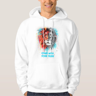 Stehen Sie mit Ihrem Stammesmännchen zusammen Hoodie