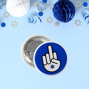 Stehen Sie mit Israel, Middle Finger Hamsa Button