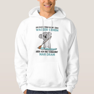 Stehen Sie mit Koala-Funny Paddle auf. Hoodie