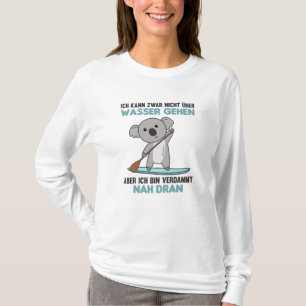 Stehen Sie mit Koala-Funny Paddle auf. T-Shirt