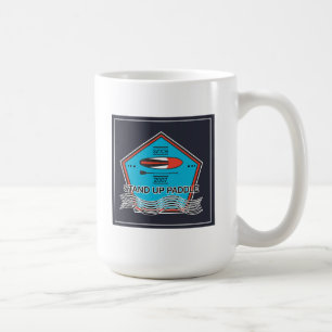 Stehen Sie oben Paddel-Plakat Tasse