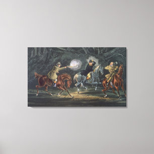 Stehen Sie und liefern Sie, aquatinted durch E. Leinwanddruck