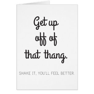 Stehen Sie weg von diesem thang auf