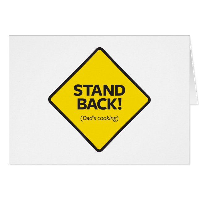 Stehen Sie zurück (das Kochen des Vaters) (Vorderseite (Horizontal))